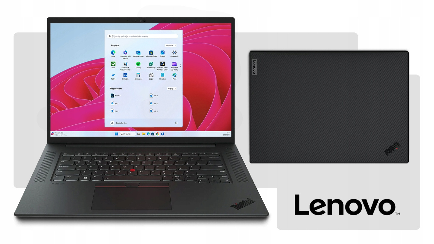 Lenovo ThinkPad P1 G6 4k OLED 英語KBD WWAN Lenovo ThinkPad P1 Gen 6 (16, Intel) | Wydajna 16-calowa