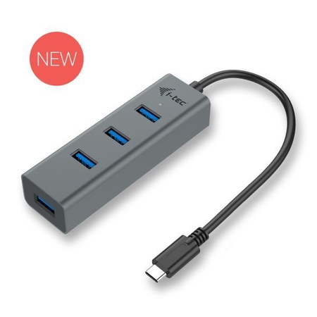 I-TEC USB-C Metal 4-portowy HUB USB 3.0 4x USB 3.0