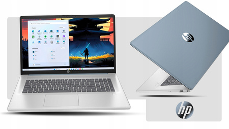 MEGA ZESTAW HP 17 INTEL N 32GB DDR4 2TB SSD HD+ BLK FP HDMI W11+OFFICE