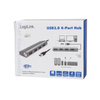 LOGILINK Hub 4xUSB 3.0 aluminiowa obudowa