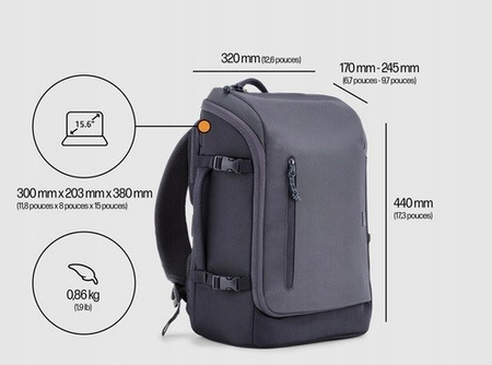 HP INC. Plecak Travel 25L 15.6 IGR Backpack NB 6H2D8AA