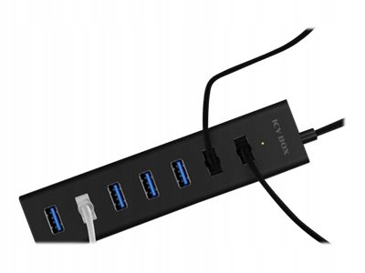 ICYBOX IB-HUB1700-U3 7-Port USB HUB+zasilacz