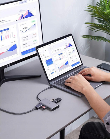 Hub USB Aukey CB-C91 8 portów