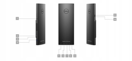 MEGA Wydajny komputer DELL AIO 34 7070 ULTRA i7 8GB 256SSD M+K W11PRO