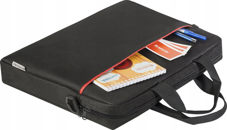DEFENDER TORBA LITE 15,6 CZARNA WZMOCNIONE BOKI, PLASKI KSZTALT