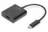Adapter graficzny HDMI 4K 30Hz UHD na USB 3.1 Typ C, z audio, czarny, dł.