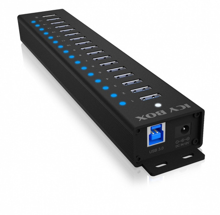 Hub IB-HUB1717 16+1 port USB HUB, 16x USB + 1x USB do ładowania, USB 3.2,