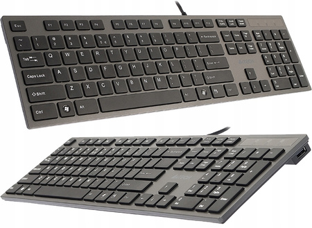 A4 TECH Klawiatura KV-300H USB szara