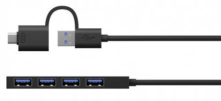 ICYBOX Hub IB-HUB1424-C3 4-Port USB Typ-A, złącze Typ-C/A