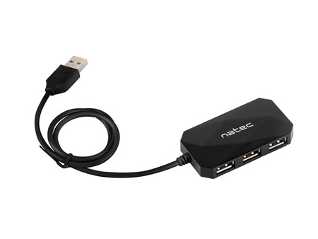 NATEC Hub USB 4-porty LOCUST USB 2.0 Czarny