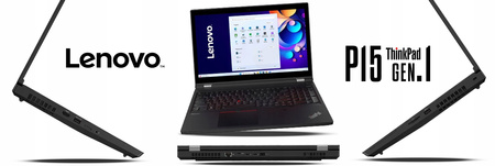 POTĘŻNA Nowa stacja robocza Lenovo P15 i9 64GB 1TB RTX3000 6GB W11Pro