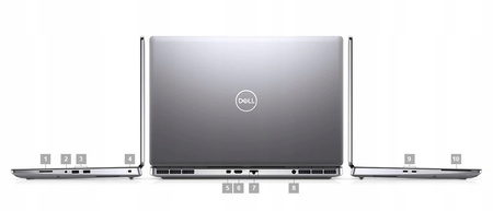 Bardzo mocny LAPTOP DELL Precision 7550 i7 64GB 1TB FHD QUADRO W11+ZESTAW