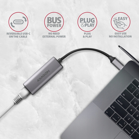ADE-25RC Karta sieciowa 2.5 Gigabit Ethernet, Realtek 8156, USB-C 3.2 Gen,,