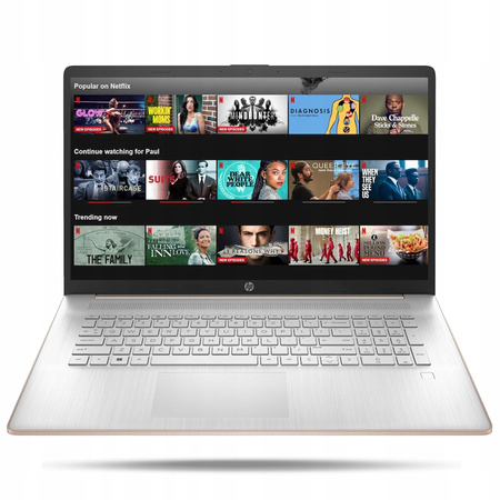 PORĘCZNY RÓŻOWY LAPTOP HP 17 N4120 4GB SSD INTEL UHD WIN11 HD+