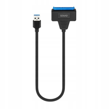 SAVIO Adapter USB-C 3.1 Gen 1 (M) - SATA (F) do dysków 2.5 cala , AK-68