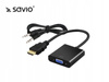 SAVIO Adapter HDMI (M) - VGA (F) z audio, CL-23/B