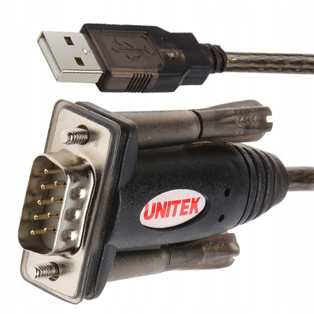 UNITEK Adapter USB- 1xRS-232 + Adapter DB9F/DB25M; Y-105A