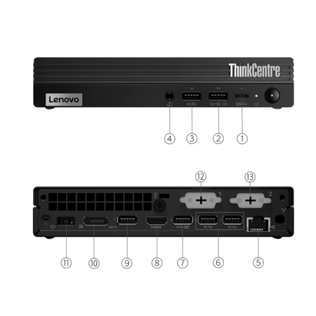 MEGA WYDAJNY Lenovo ThinkCentre M70q Tiny G3 i5-12400T 16GB 256SSD W11P