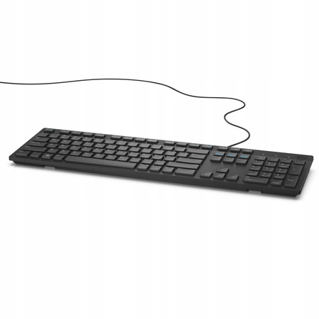 Klawiatura multimedialna KB216 US International (QWERTY) - czarna (RTL BOX)