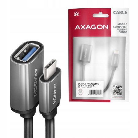 AXAGON RUCM-AFAC Kabel adapter USB 3.2 Gen 1 Type-C samiec -> Type-A,,,