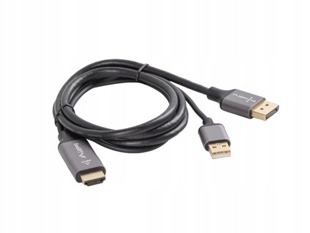 LANBERG Kabel HDMI(M)-Displayport(M) 1M 4K czarny