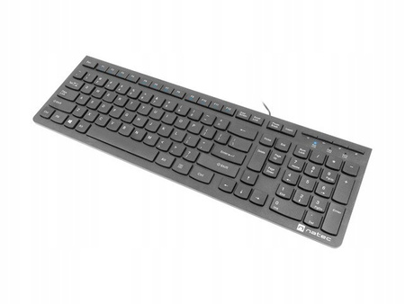 NATEC Klawiatura Discus 2 slim czarna