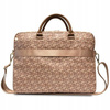 GUESS Torba do notebooka 16 cali GCube Stripes GUCB15HGCFSEW brązowa