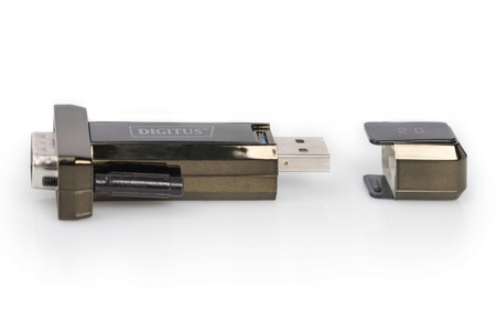 DIGITUS Konwerter/Adapter USB 2.0 do RS232 (DB9) z kablem USB A M/Ż 80cm