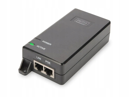 Zasilacz/Adapter PoE+ 802.3at, max. 55V 30W Gigabit 10/100/1000Mbps,
