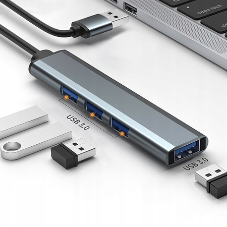 QOLTEC HUB adapter USB 3.0 4w1 | 4x USB 3.0