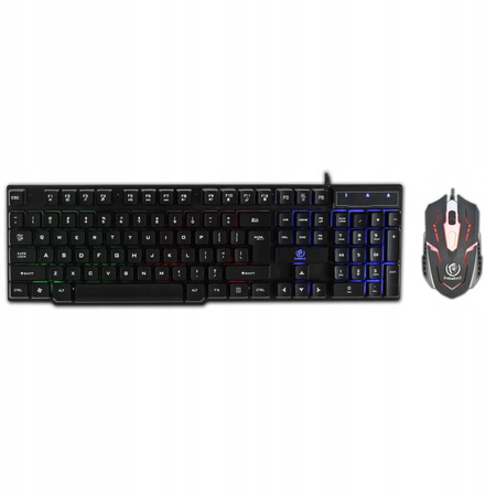 REBELTEC Klawiatura+mysz przewodowa dla graczy OPPRESSOR GAMING