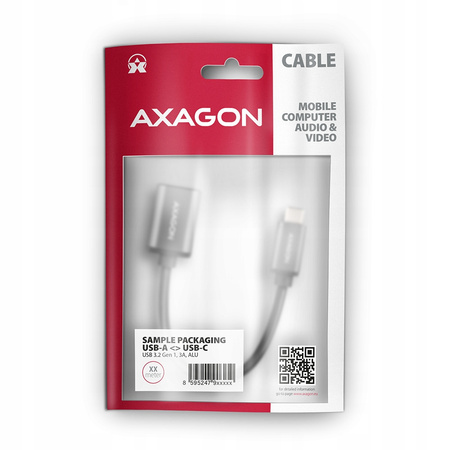 AXAGON RUCM-AFAC Kabel adapter USB 3.2 Gen 1 Type-C samiec -> Type-A,,,