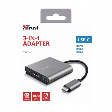 TRUST DALYX adapter USB C 3w1