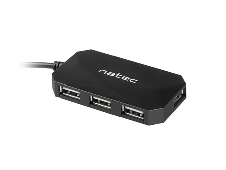 NATEC Hub USB 4-porty LOCUST USB 2.0 Czarny