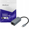 QOLTEC Adapter USB-C na RJ45 Ethernet | 1000Mbps | Aluminiowa obudowa