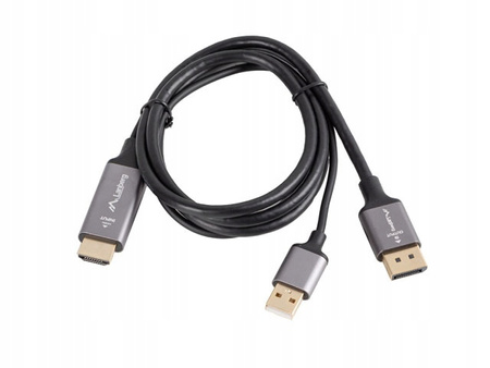 LANBERG Kabel HDMI(M)-Displayport(M) 1M 4K czarny