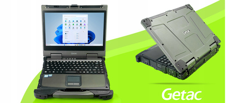 PANCERNY GETAC B300 G7 i5-8350U 16GB DDR4 256GB SSD FHD DOTYK WIN11