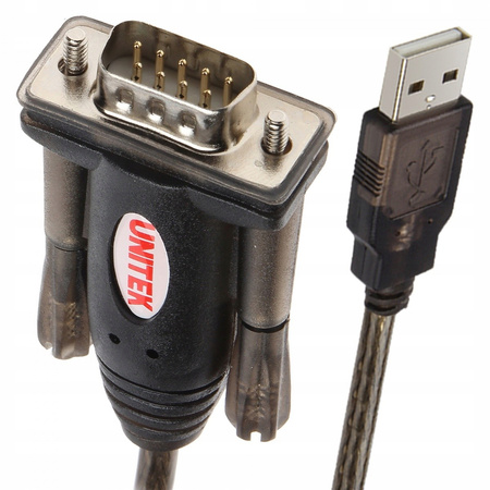 UNITEK Adapter USB- 1xRS-232 + Adapter DB9F/DB25M; Y-105A