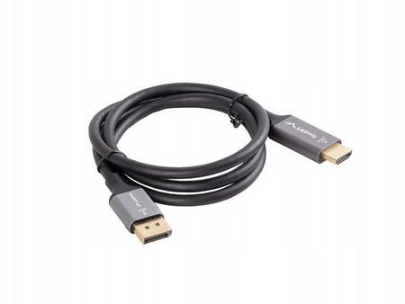LANBERG Kabel Displayport(M)-HDMI(M) 1M 4K czarno-srebrny