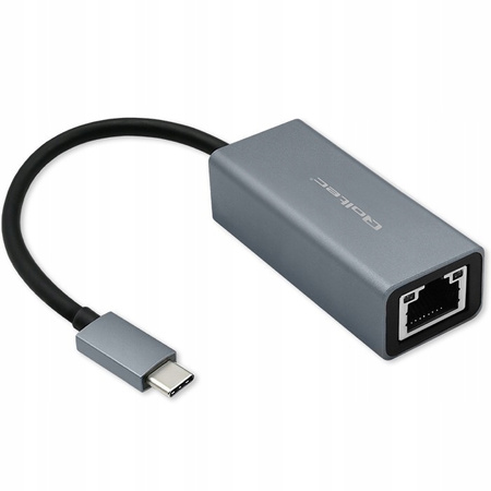 QOLTEC Adapter USB-C na RJ45 Ethernet | 1000Mbps | Aluminiowa obudowa