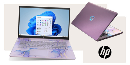 LIMITOWANY Laptop HP 17 QUAD 4GB SSD FULL HD PODŚ-KL FP USB-C W11