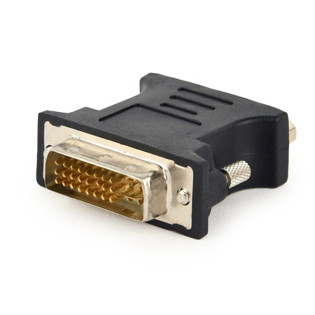 GEMBIRD Adapter DVI->VGA (24M/15F) czarny