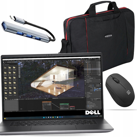 STACJA ROBOCZA Dell Precision 5680 i5 16GB DDR5 SSD W11P +MYSZ +HUB +TORBA