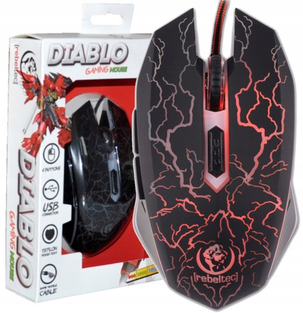 REBELTEC Gamingowa mysz optyczna USB DIABLO