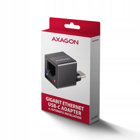 AXAGON ADE-MINIC Karta sieciowa Gigabit Ethernet adapter, USB-A 3.2 Gen 1,