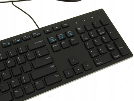 Klawiatura multimedialna KB216 US International (QWERTY) - czarna (RTL BOX)