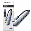 QOLTEC HUB adapter USB 3.0 4w1 | USB 3.0 | 3x USB 2.0