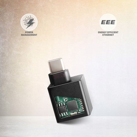 AXAGON ADE-MINIC Karta sieciowa Gigabit Ethernet adapter, USB-A 3.2 Gen 1,