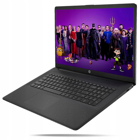 NOWOCZESNY LAPTOP HP 17 Intel N200 8GB DDR4 SSD HDMI USB-C W11