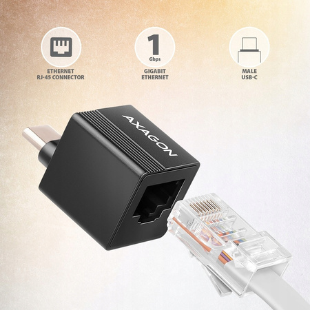 AXAGON ADE-MINIC Karta sieciowa Gigabit Ethernet adapter, USB-A 3.2 Gen 1,